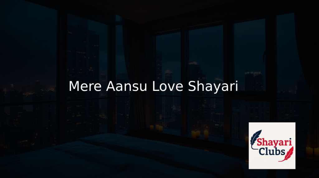 Mere Aansu Love Shayari
