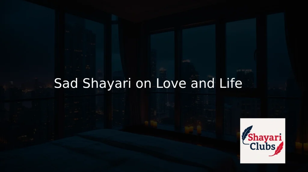 Sad Shayari on Love and Life