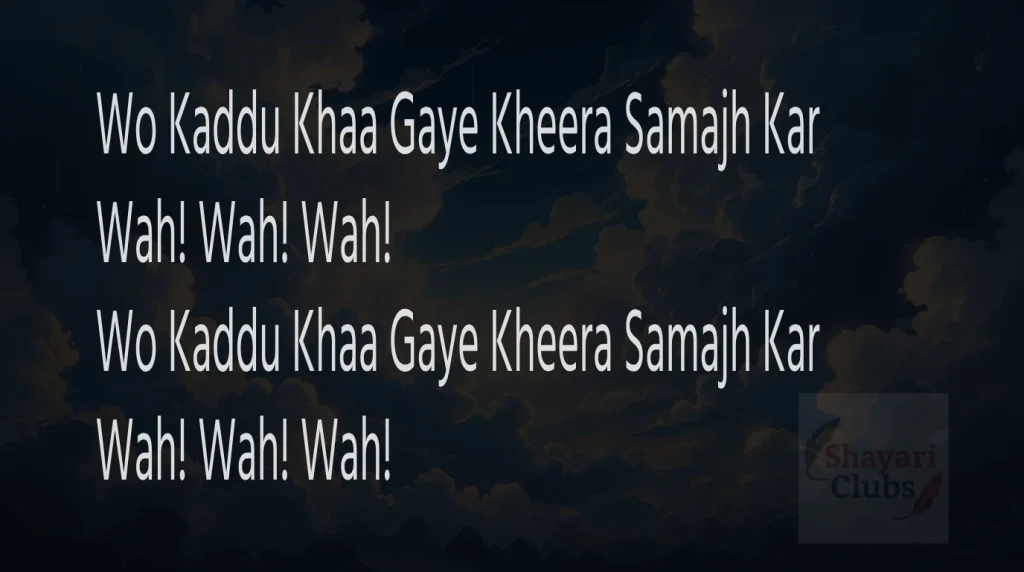 Kaddu Funny Shayari